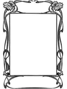 Art Nouveau Borders - ClipArt Best