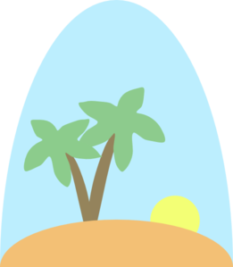 Island Scene Clip Art - vector clip art online ...