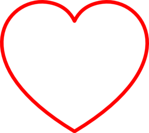 Heart outline clipart png