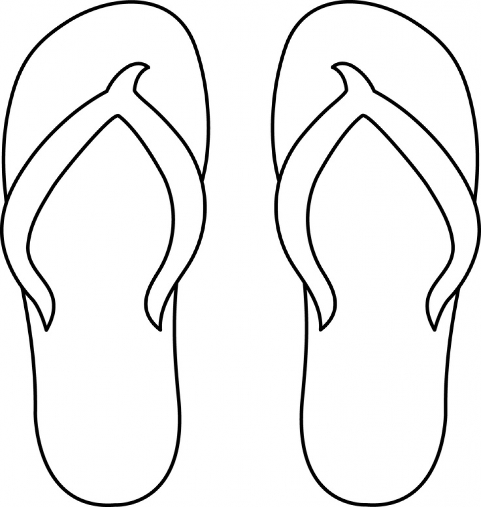 Flip Flop Coloring Pages Printable Coloring Pages
