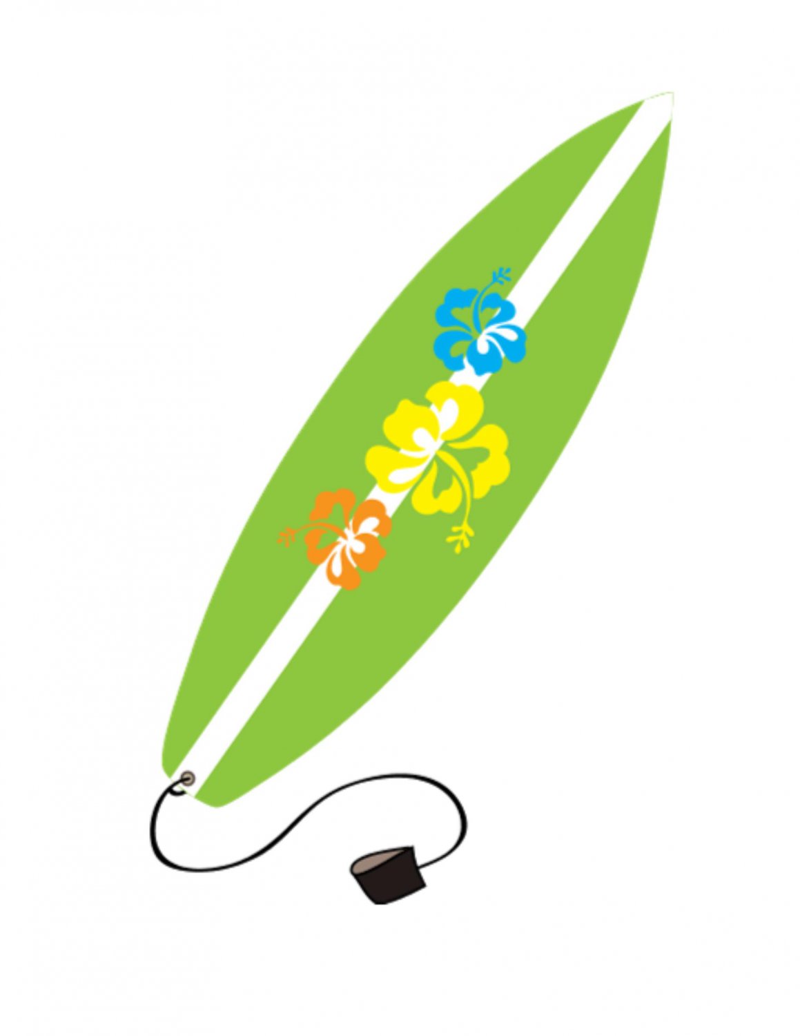Surf board clipart