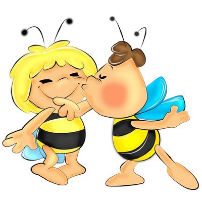 Cartoon clipart honey bee