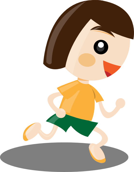 Woman runner clipart png