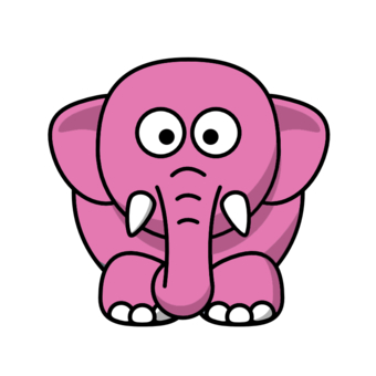 Pink Elephant Clip Art