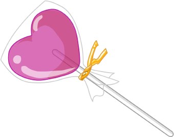 Lollipops in seven flavors free clip art - dbclipart.com