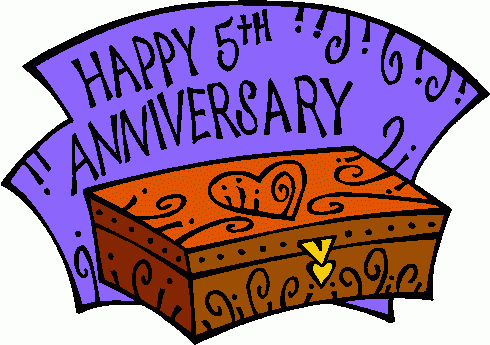 5th Anniversary Clipart