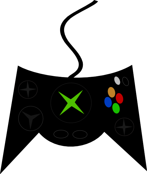 Clipart of cartoon video game controller