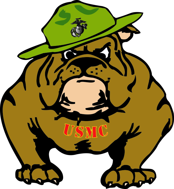 Marine bulldog clipart