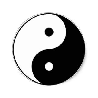 Black And White Yin Yang Stickers | Zazzle