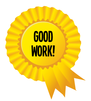 Good job award clipart