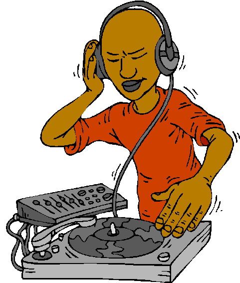 Disk jockey clipart