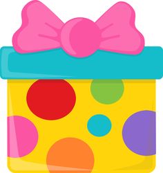 Happy birthday present clipart