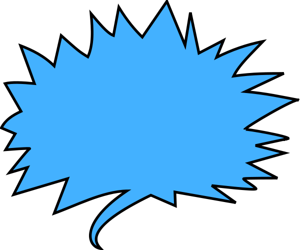 Cartoon speech bubble clipart