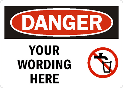 Do Not Drink Non-Potable Water Signs - MySafetySign.com