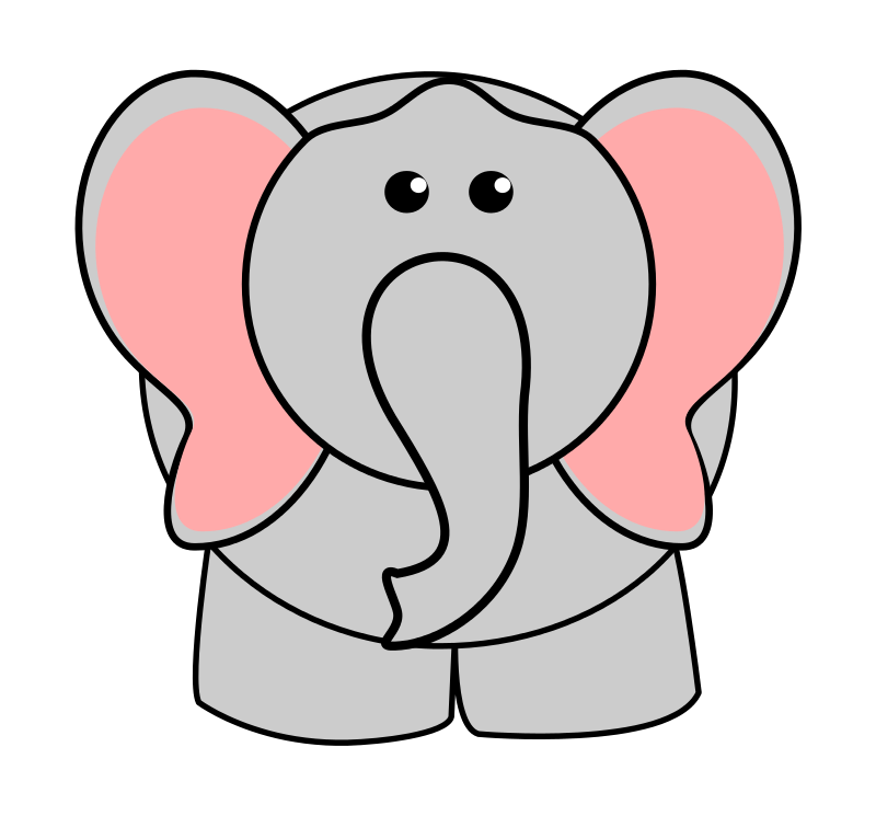 Clipart elephant sad