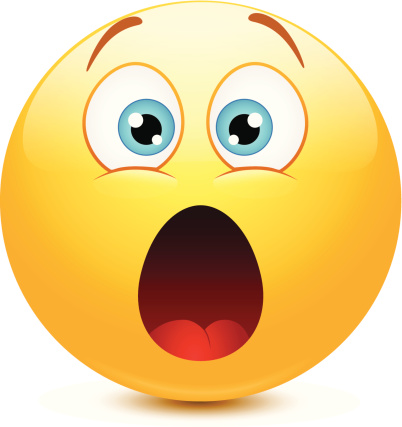 Surprised smiley clipart