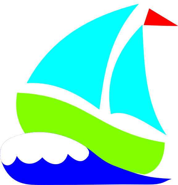 Cartoon Sailboat Clipart