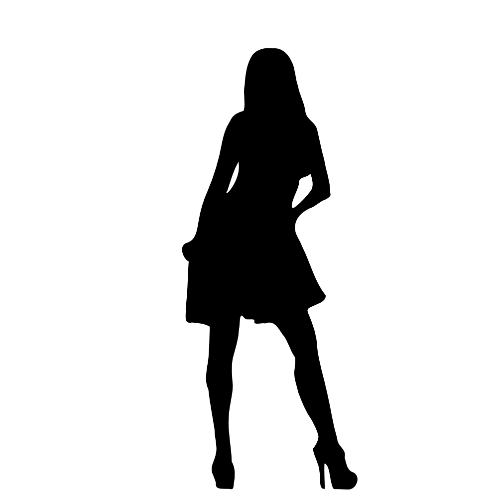 Silhouette Of A Girl - ClipArt Best