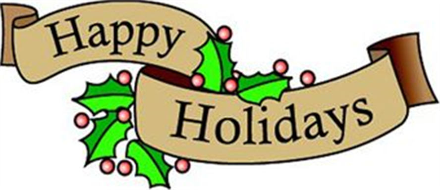 Holiday Clip Art Happy Holidays - Tumundografico