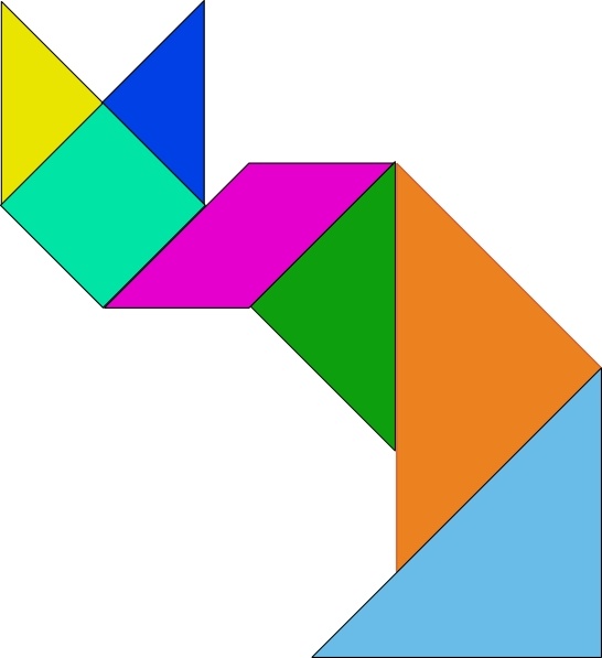 Tangram clip art Free vector in Open office drawing svg ( .svg ...