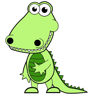 Alligator Cartoon Clipart