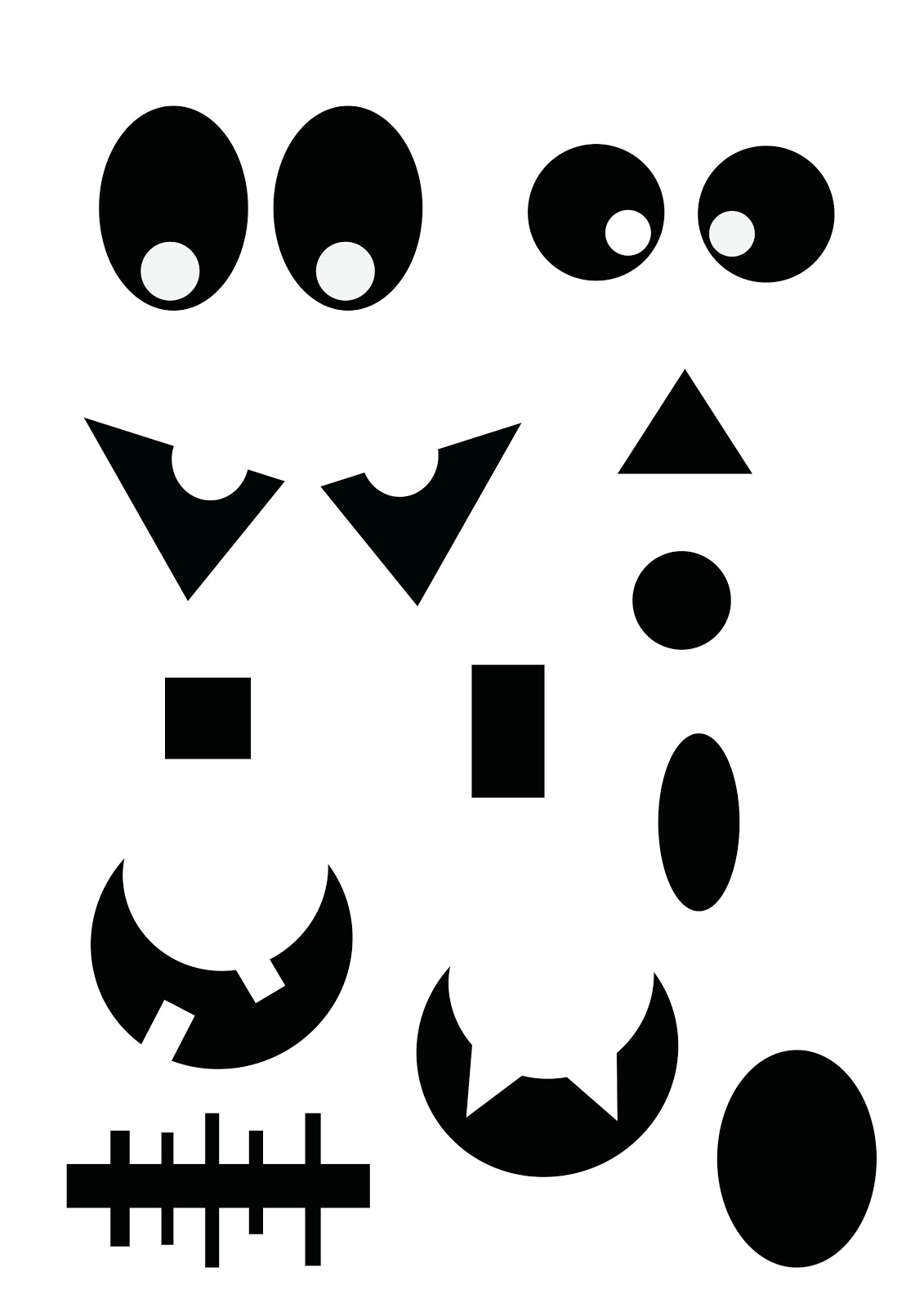 Painted Halloween Pumpkin Faces - ClipArt Best
