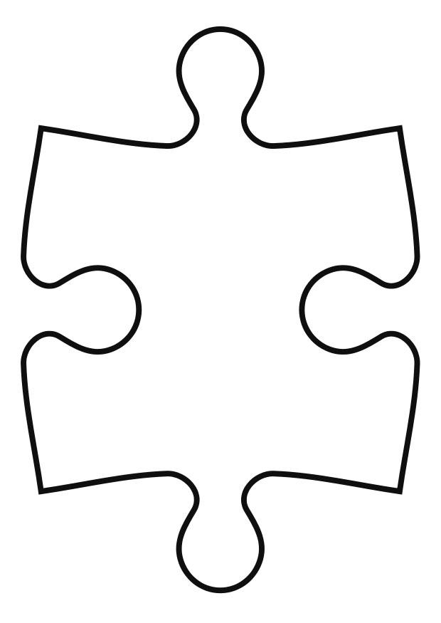 Coloring page puzzle piece - img 27119.