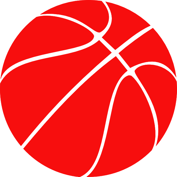 Red Basketball clip art - vector clip art online, royalty free ...
