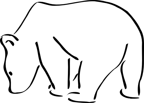 Polar Bear Outline - ClipArt Best