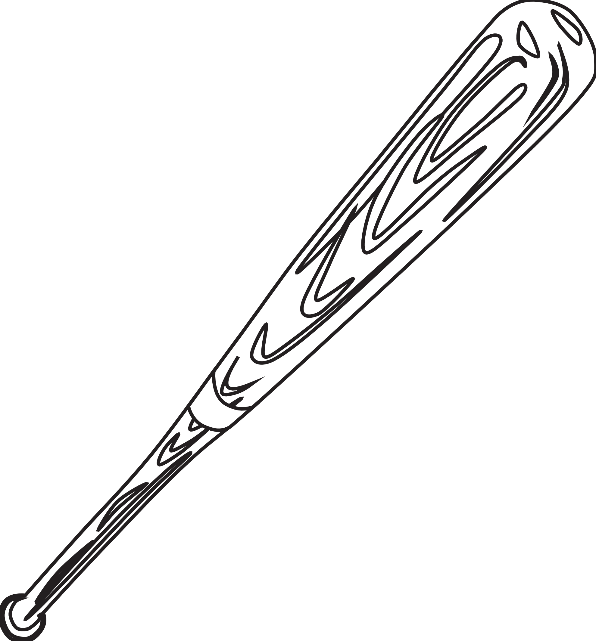 Baseball Clipart Black And White