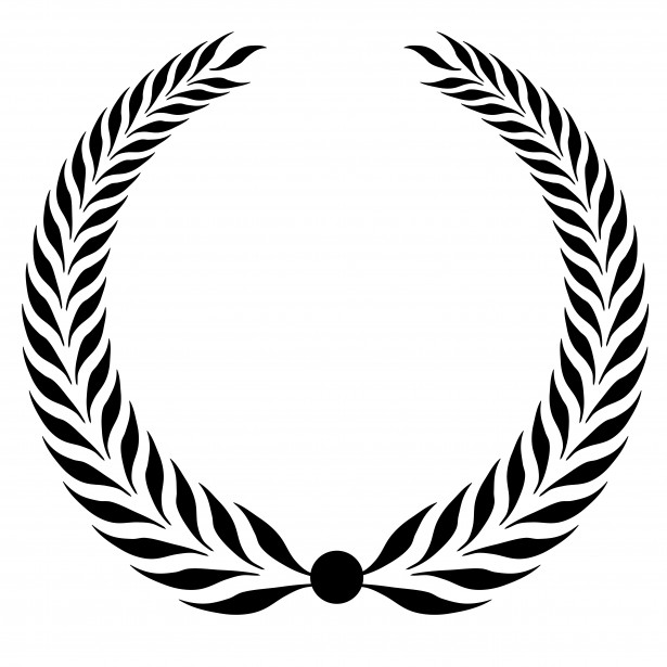 Laurel Wreath Clipart Black Free Stock Photo - Public Domain Pictures