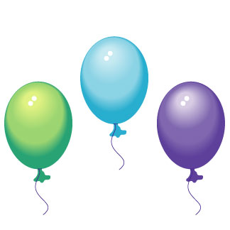 CLIPART PARTY BALLOONS | Royalty free vector design