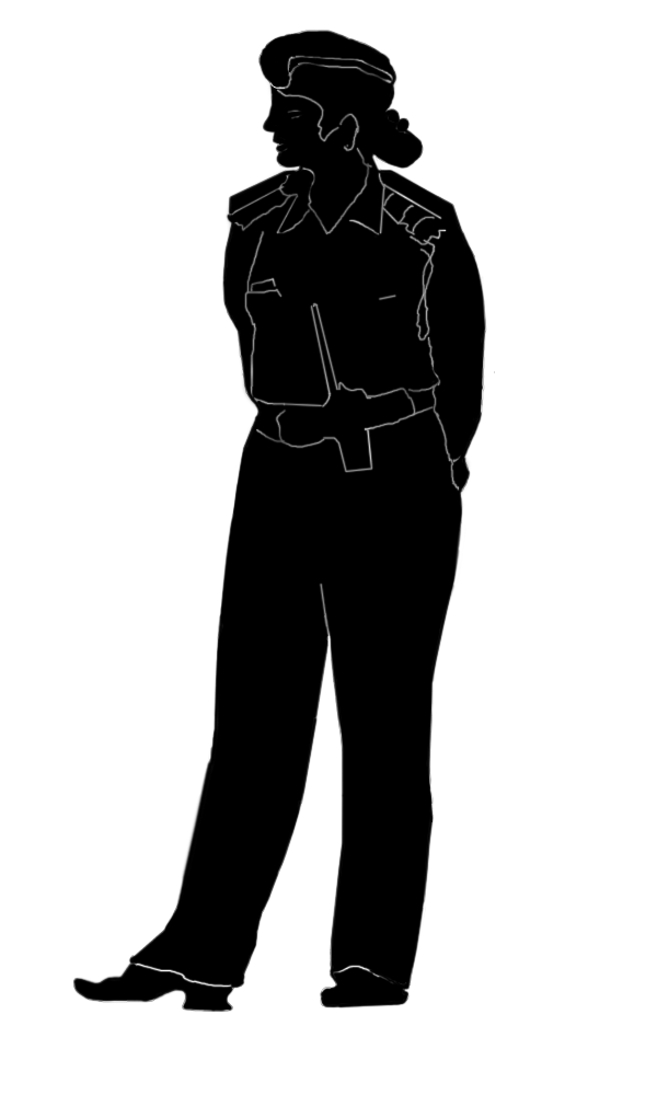 Stock Pictures: Silhouettes of Women in Uniform
