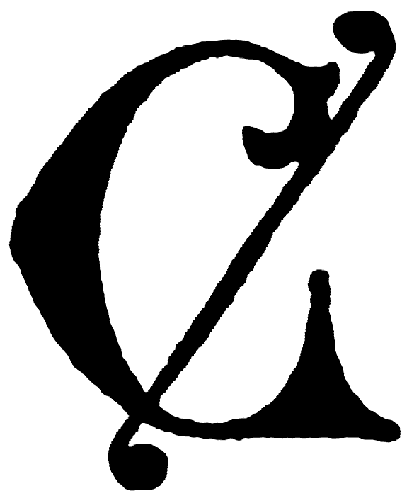 Educational ClipArt: Decorative letters C7