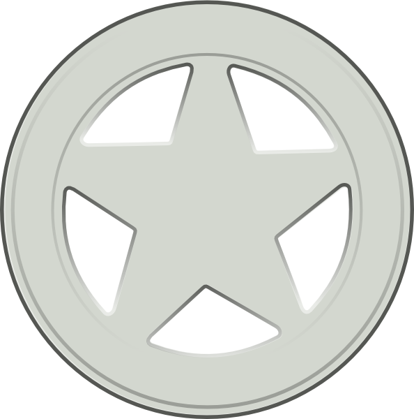 Police Badge Clip Art Black And Whitesheriff Badge Clip Art Vector ...