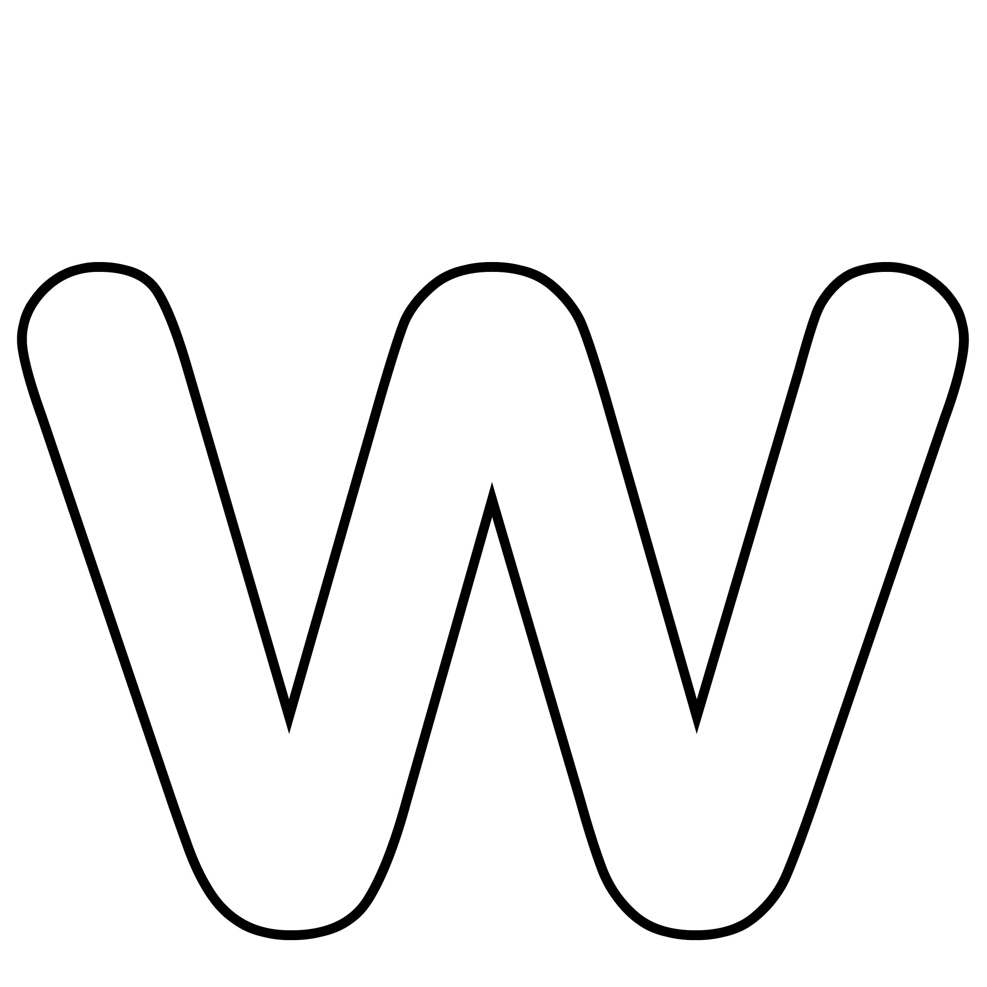 Lower Case Alphabet Letter w Template and W Song | Kiboomu Kids Songs