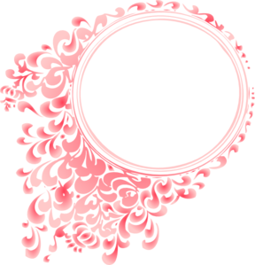 Pink Gradient Round Border clip art - vector clip art online ...