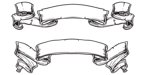 Ribbons vector