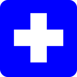 Blue Cross clip art - vector clip art online, royalty free ...