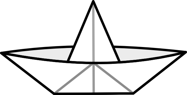 Paper Boat clip art - vector clip art online, royalty free ...