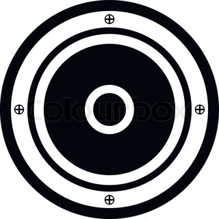 Audio speaker icon on white background. Vector illustration ...
