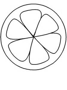 Orange Slice Coloring Coloring Pages