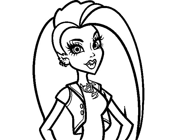 Monster High Venus McFlytrap coloring page - Coloringcrew.com