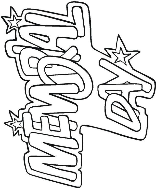 Memorial Day Color Pages - AZ Coloring Pages