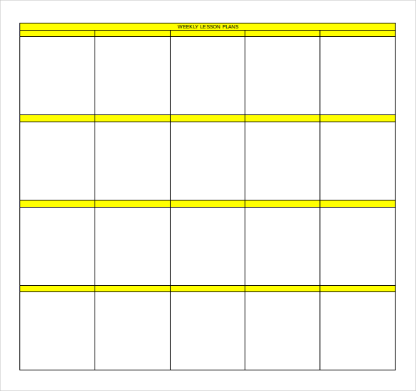11+ Microsoft Word Lesson Plan Templates | Free & Premium Templates