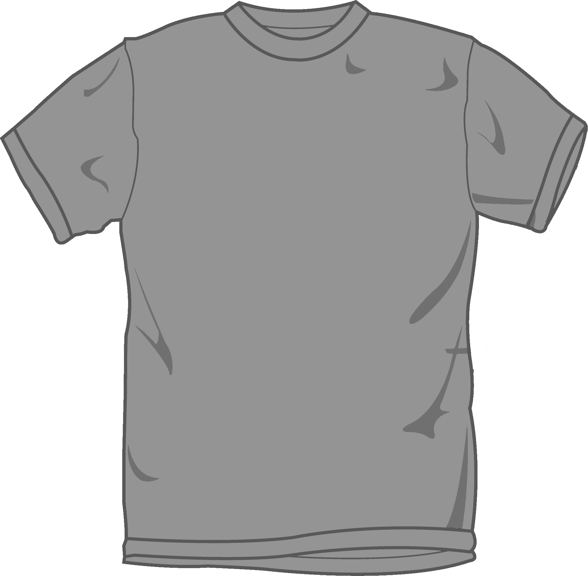 Blank Grey T Shirt - ClipArt Best