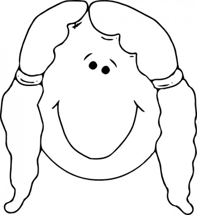 Best Photos of Cartoon Face Templates - Human Face Outline Clip ...
