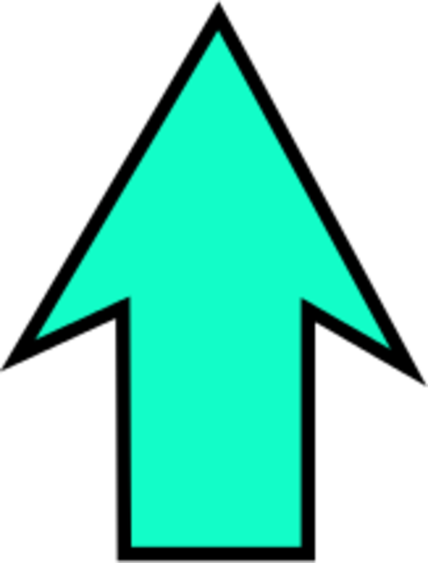 Arrow pointing up clipart