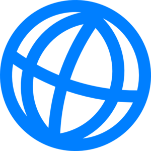 Blue globe clipart