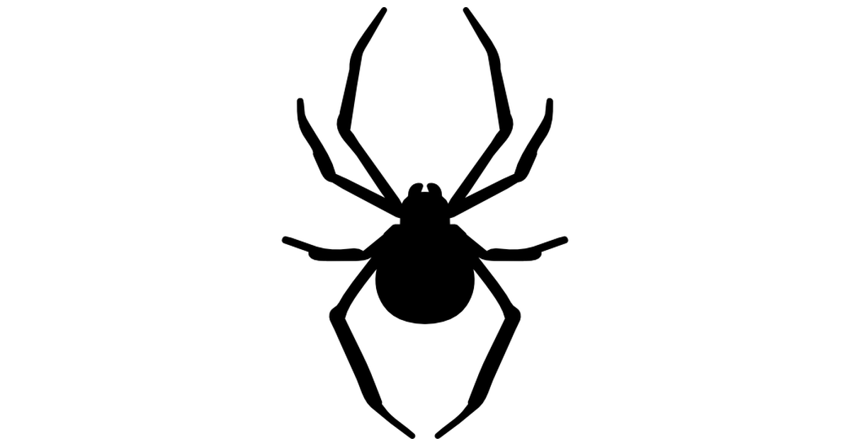 Spider arthropod animal silhouette - Free animals icons